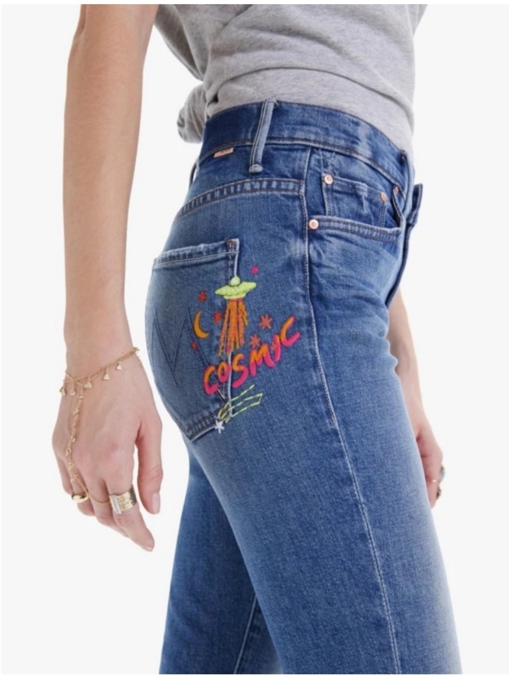 Mother Superior Jeans Insider Ankle Fray Beyond The Sky